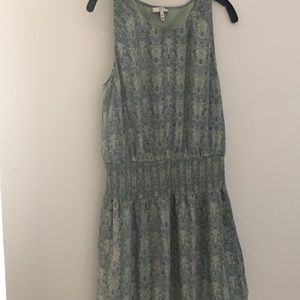 Joie lawska silk sleeveless Aztec dress:sandshell